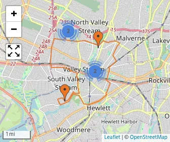 Area schools map